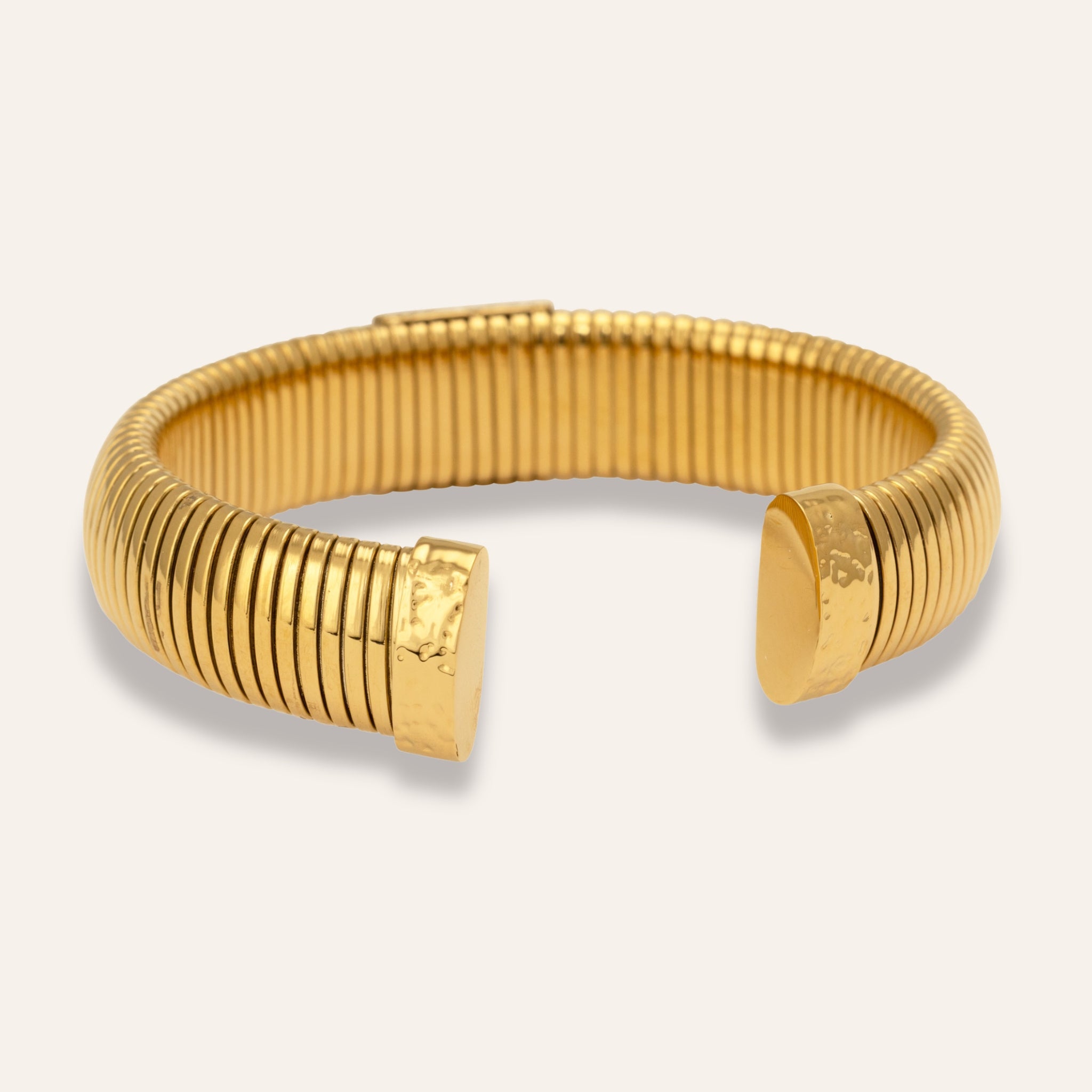 Golden statement bracelet