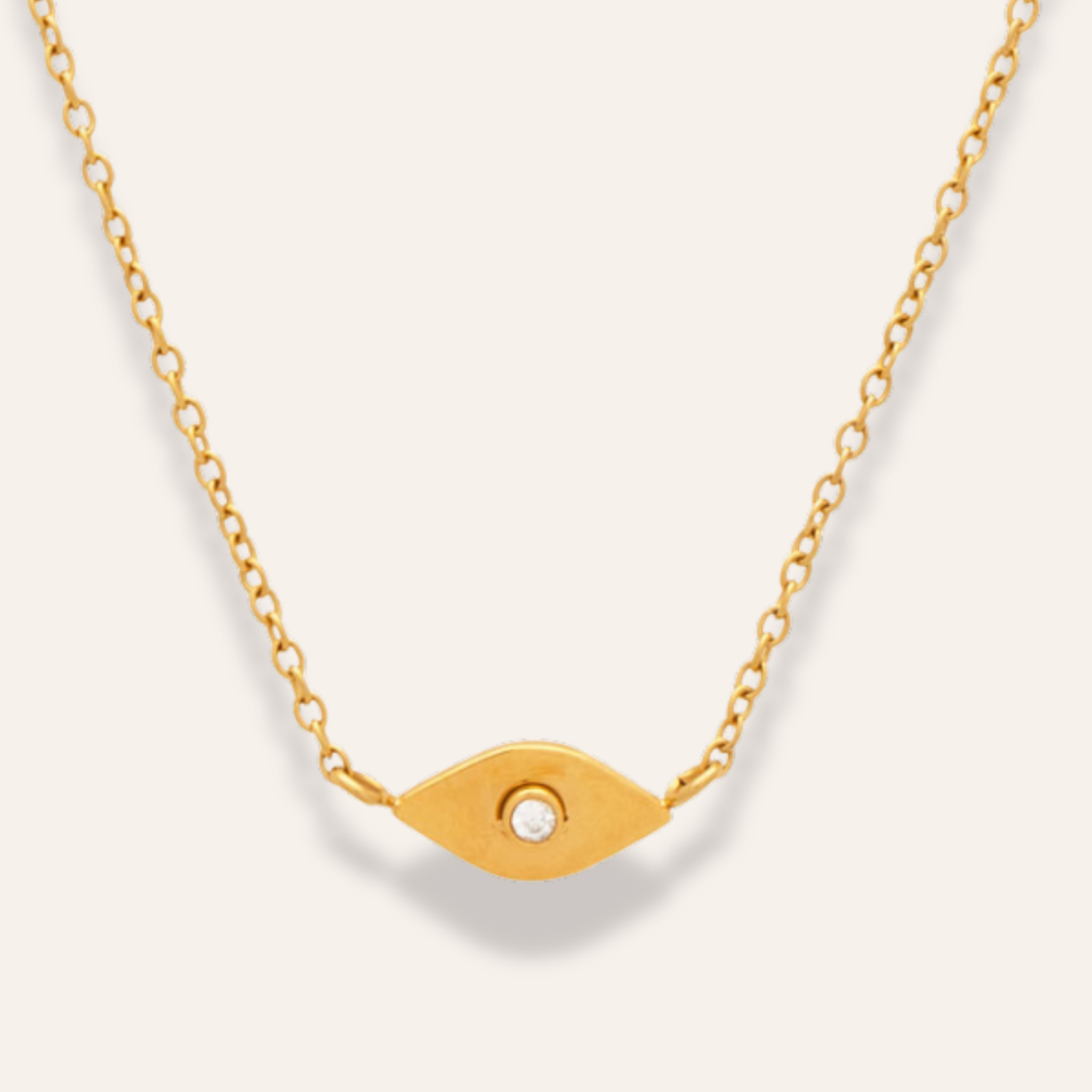 Halsband eye i 18 k guldplätering