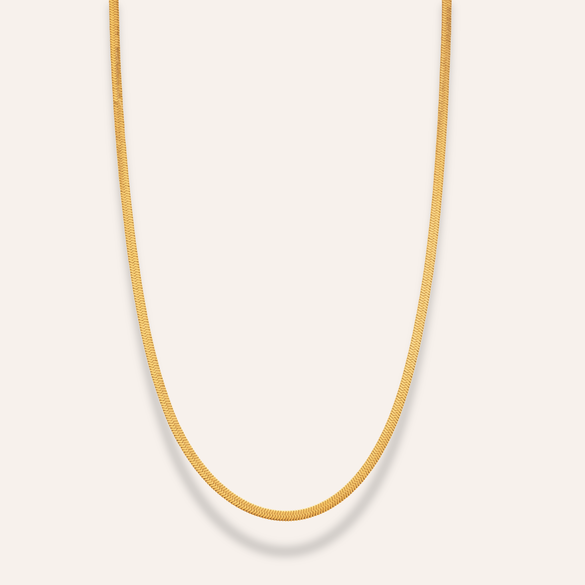 herringbone halsband. 3 mm bred