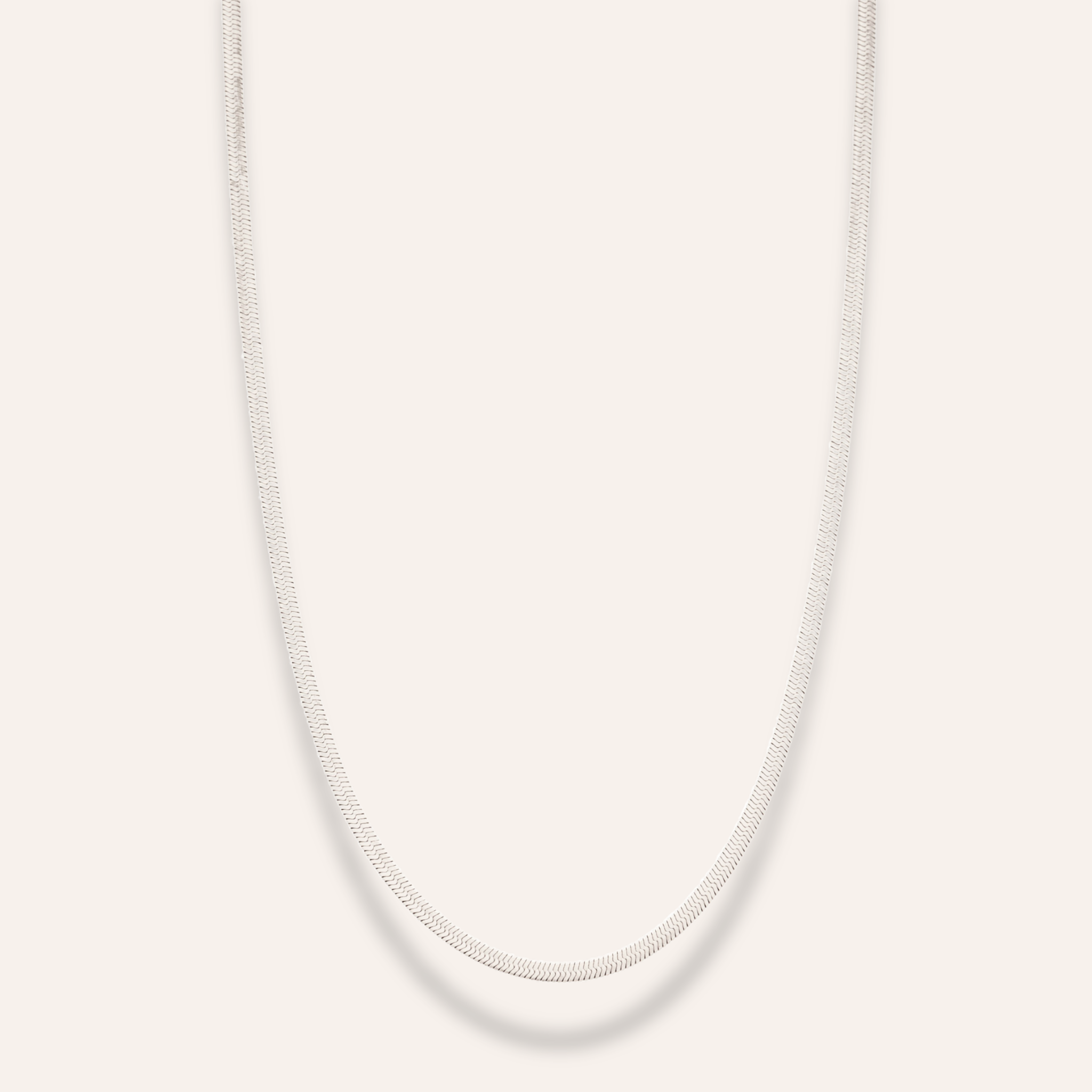 herringbone halsband. 3 mm bred
