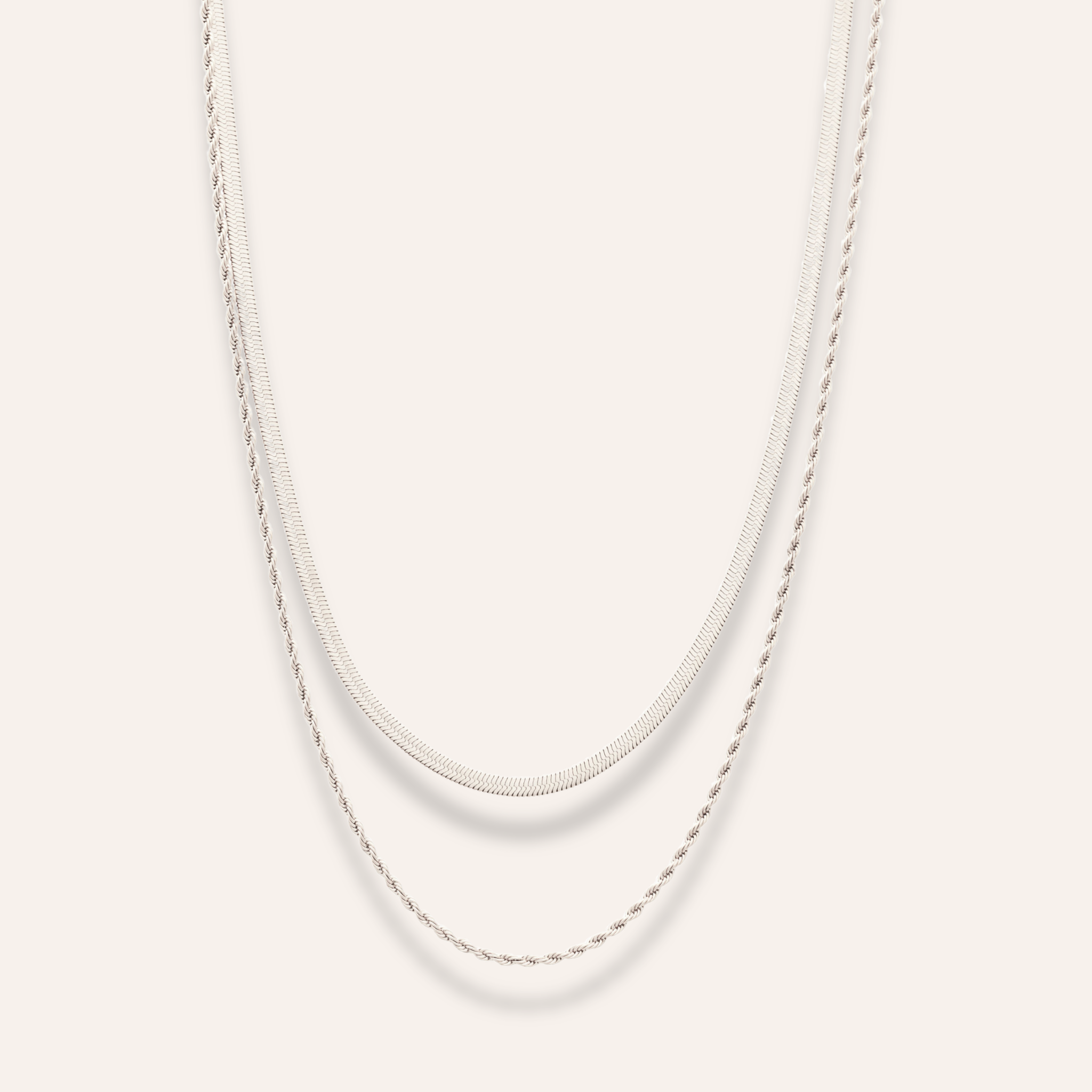 halsband med dubbelkedja