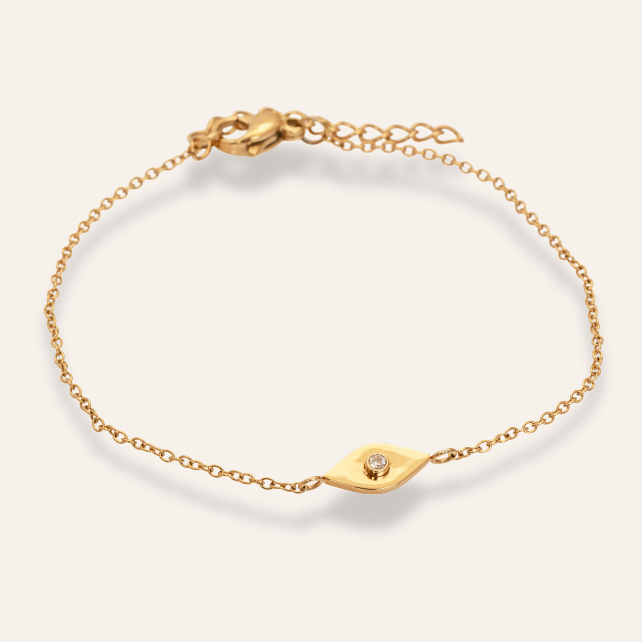 armband eye i 18 k guldlplätering