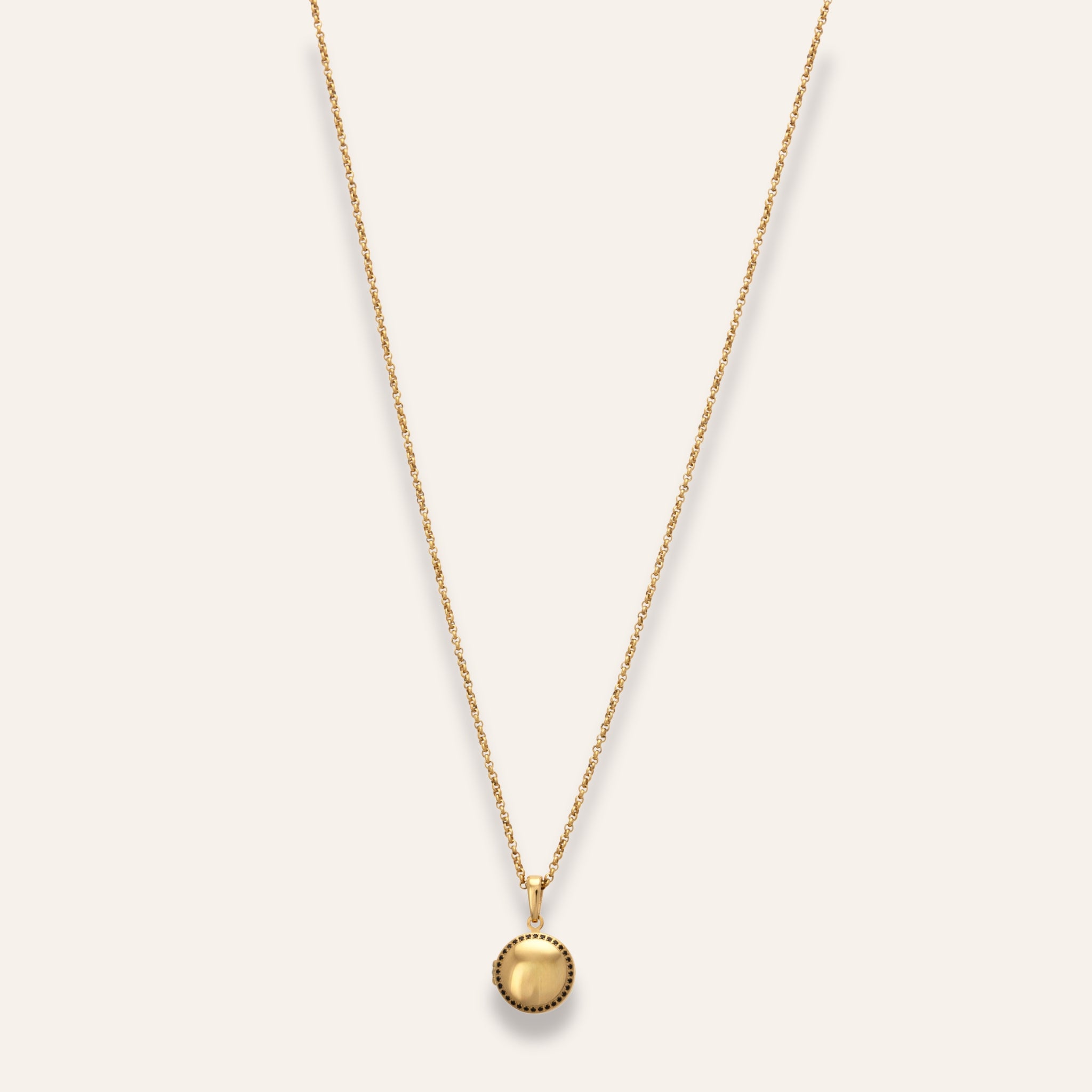 Golden cross necklace