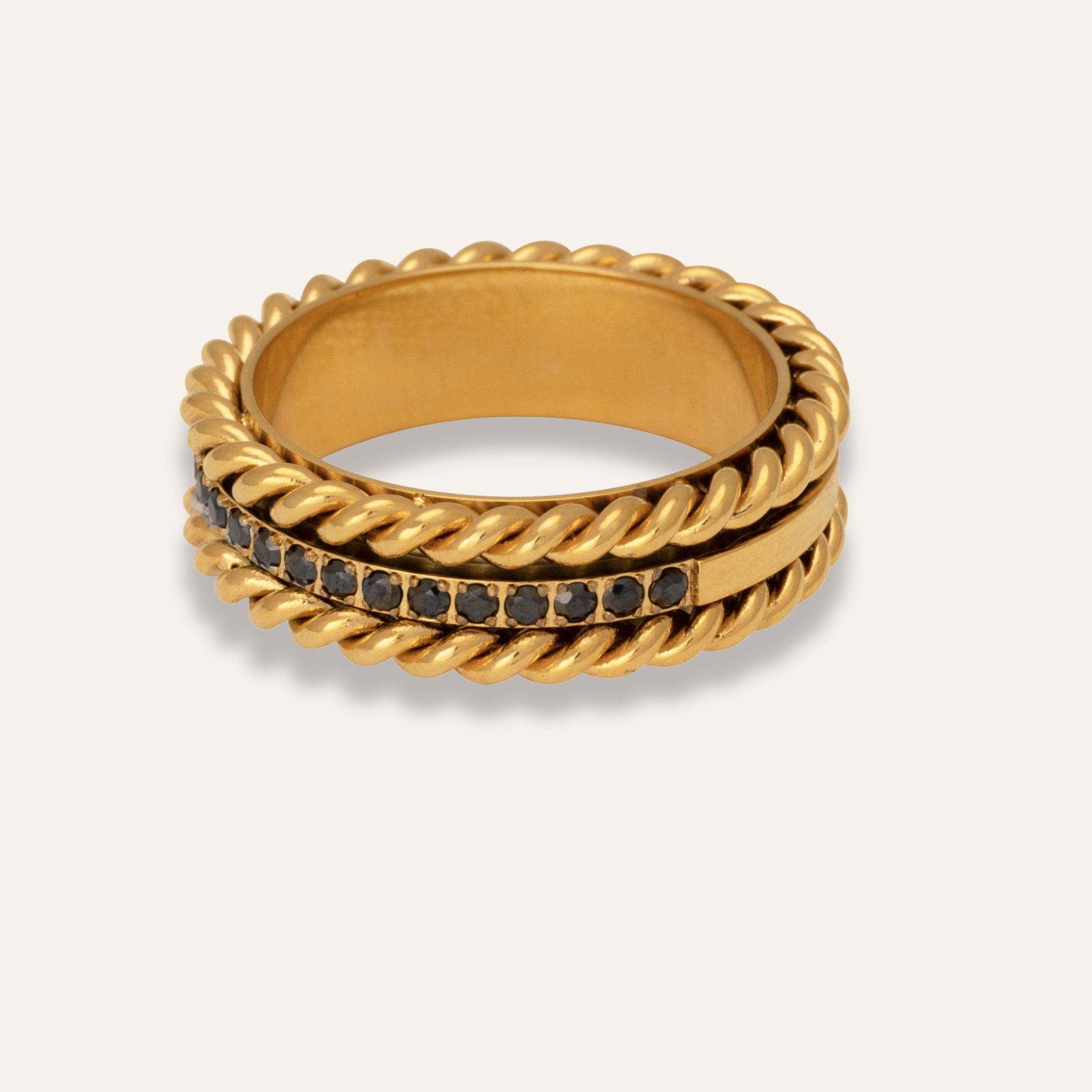 Golden anti-stress ring