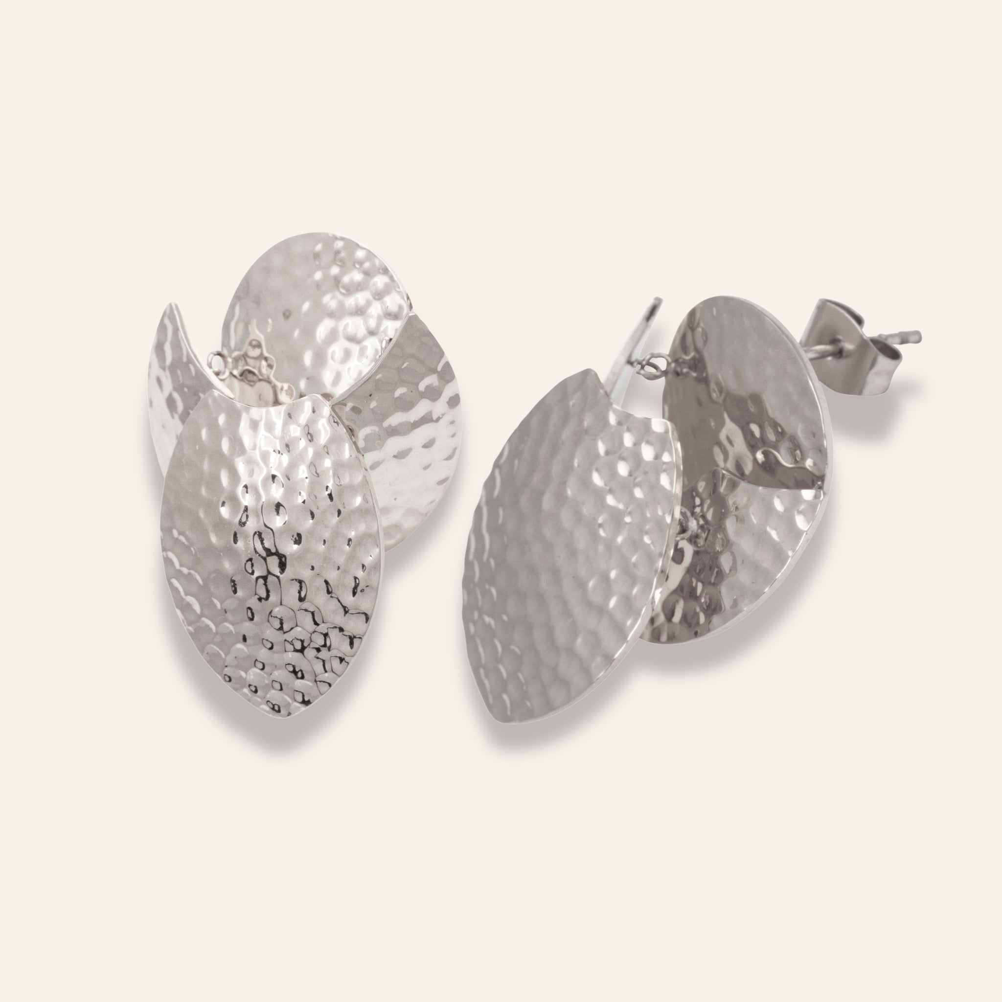 Steel star earring