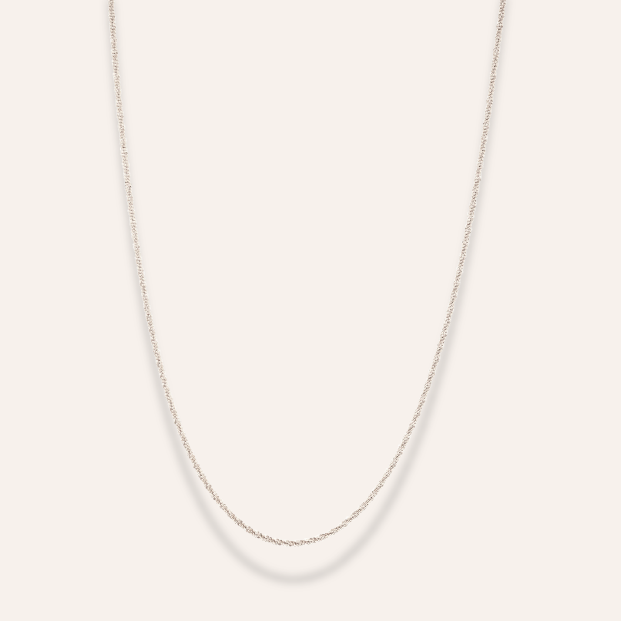 Necklace petite twisted steel