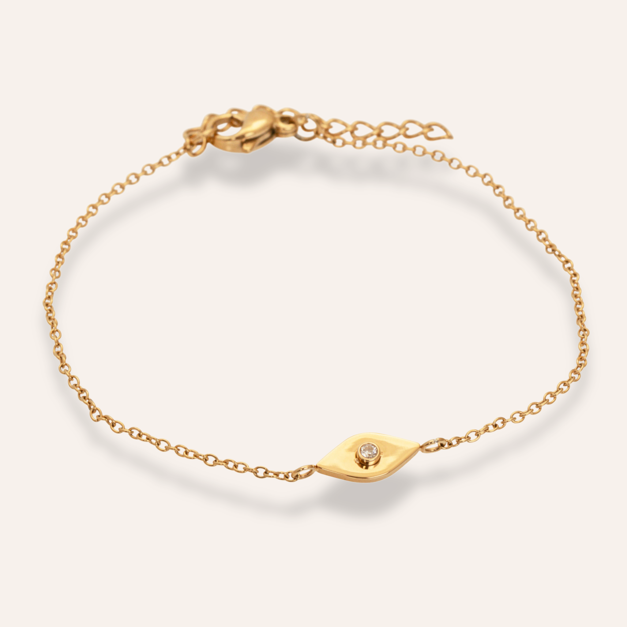 Bracelet golden soft curve