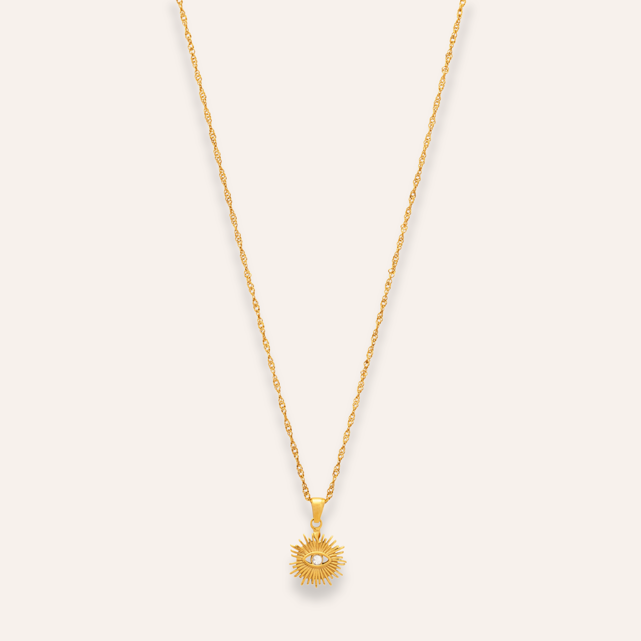 Necklace golden sun