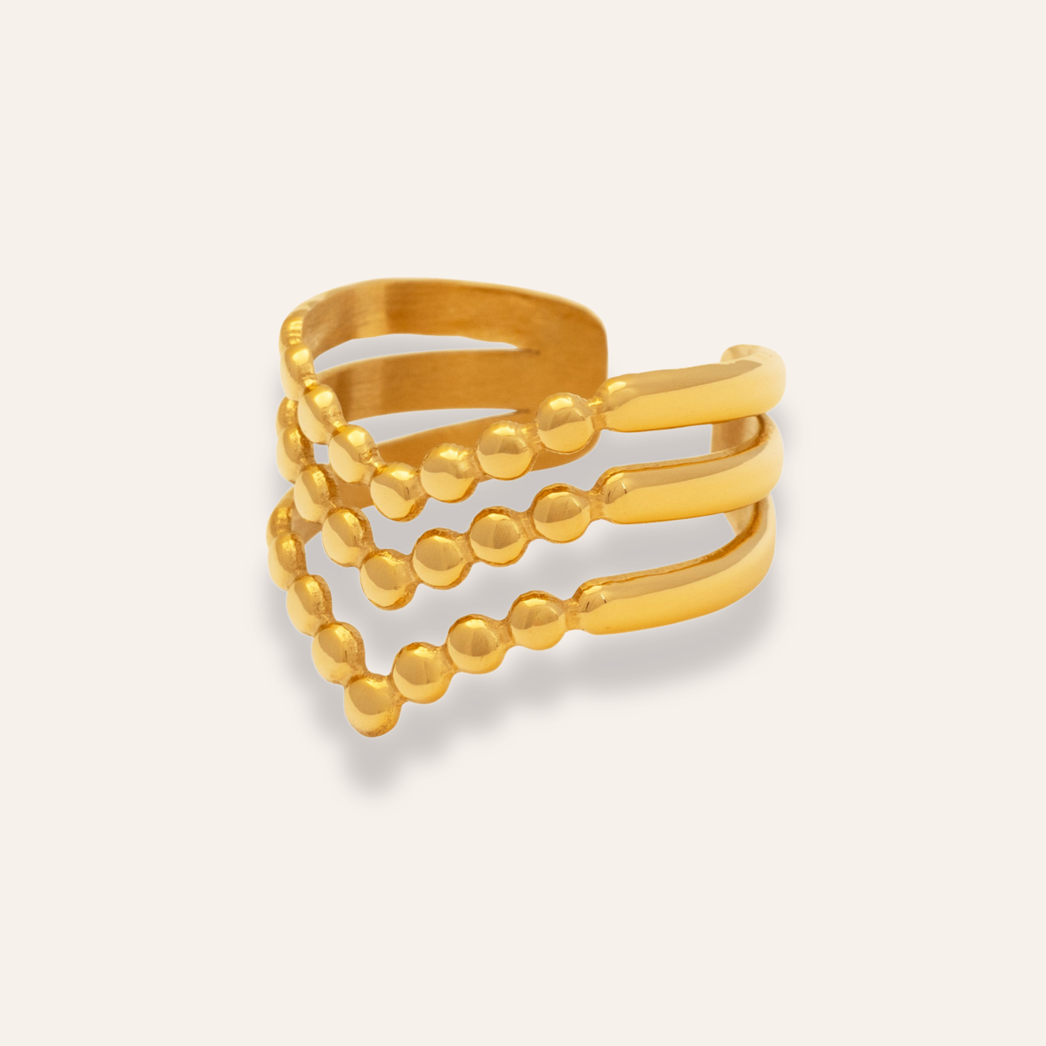 Ring golden elegantly