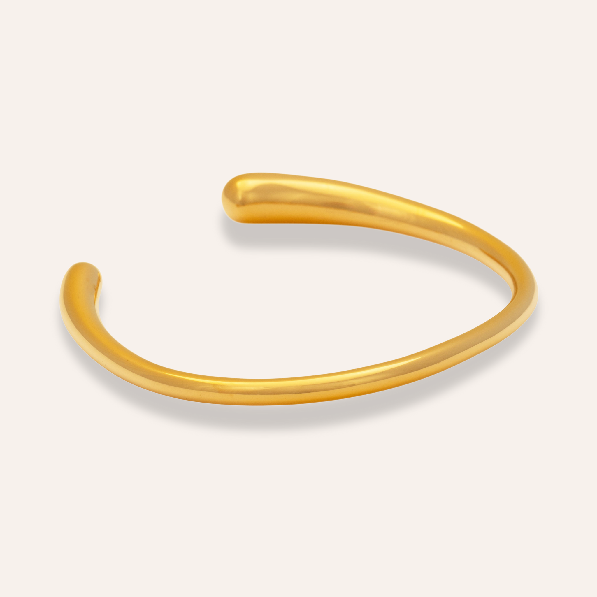 Bracelet golden soft curve