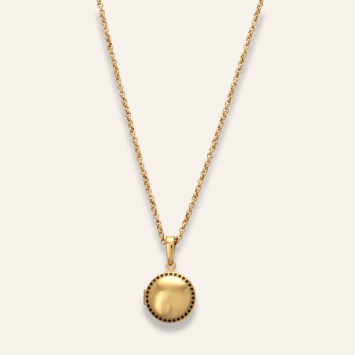 Golden cross necklace