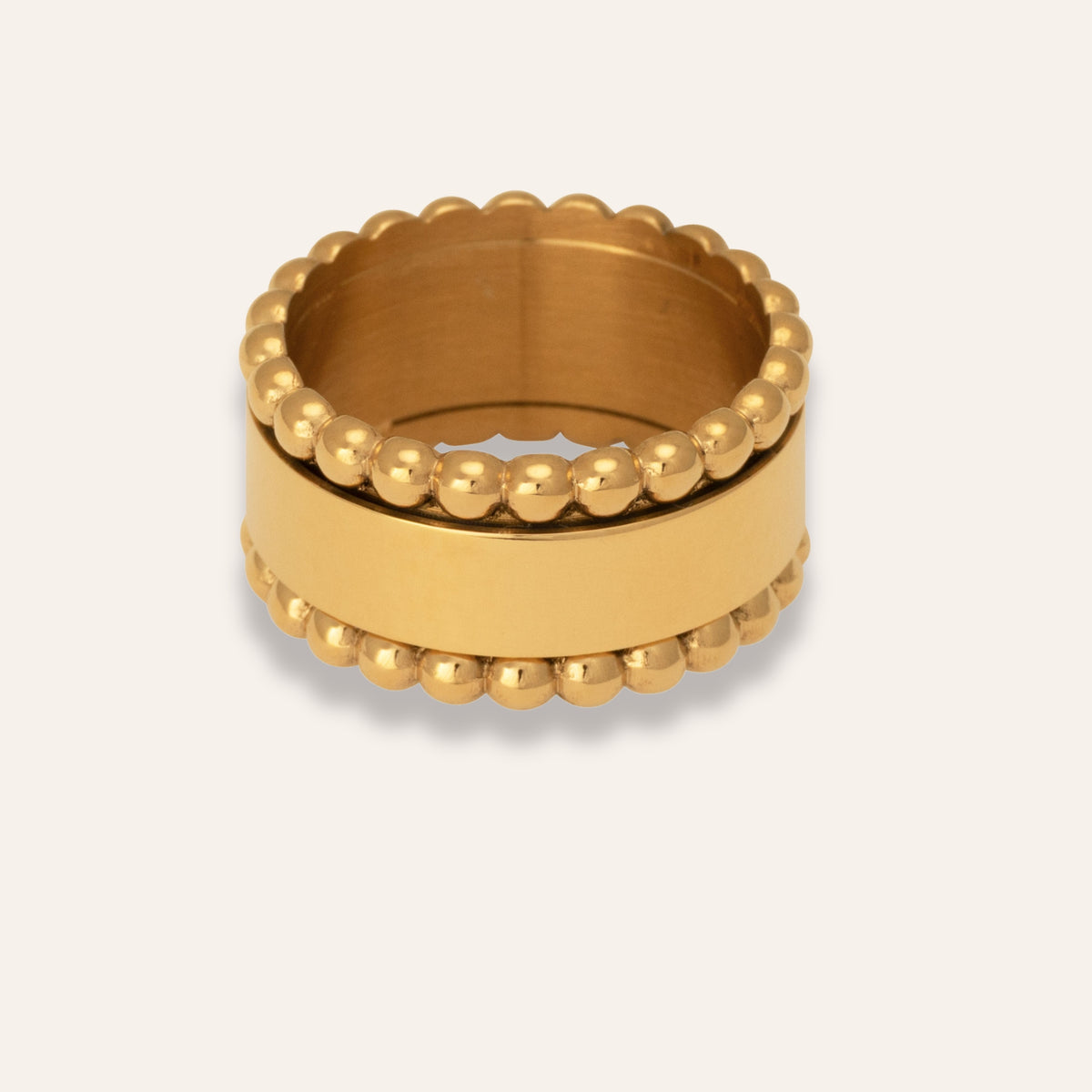 Golden anti-stress ring