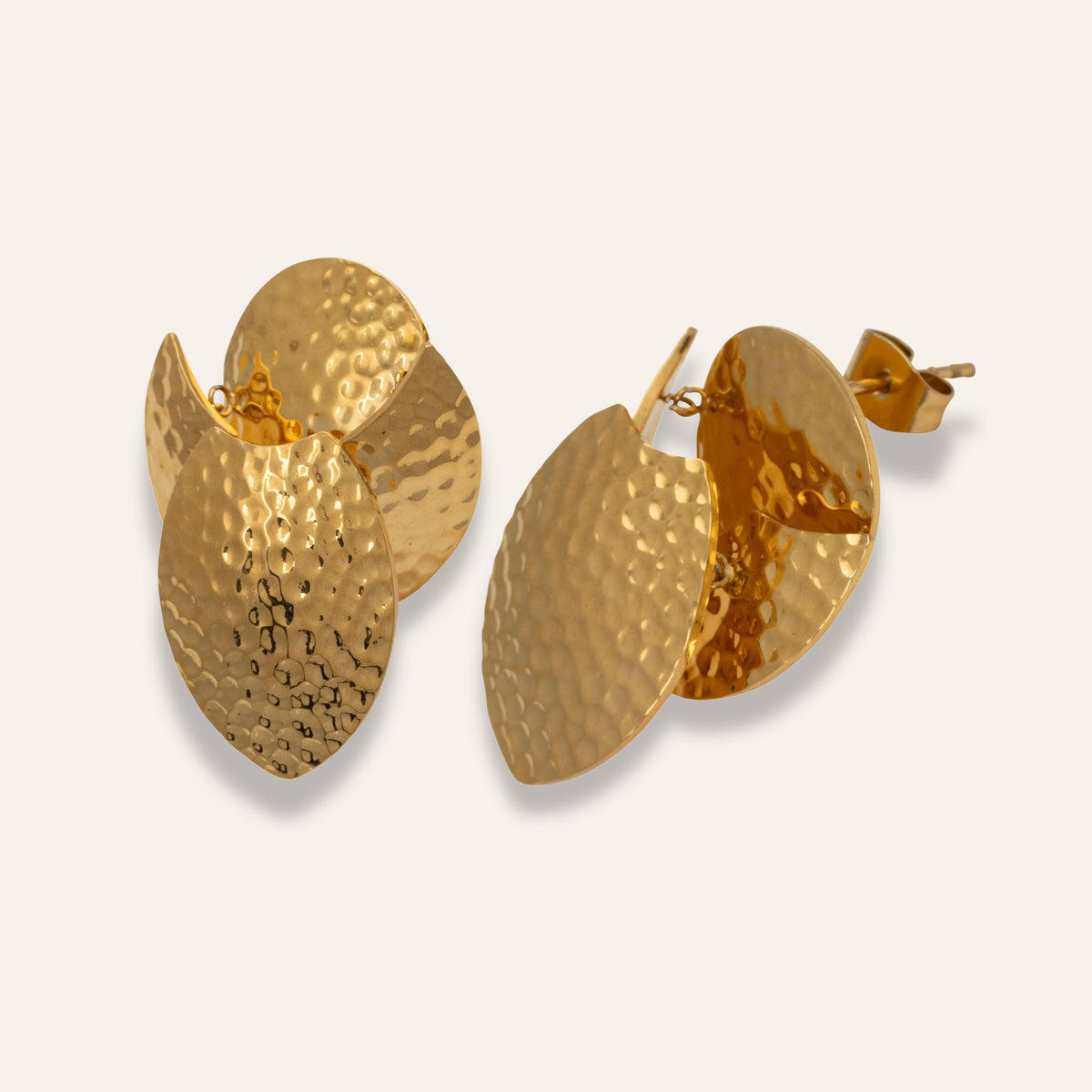 Steel star earring