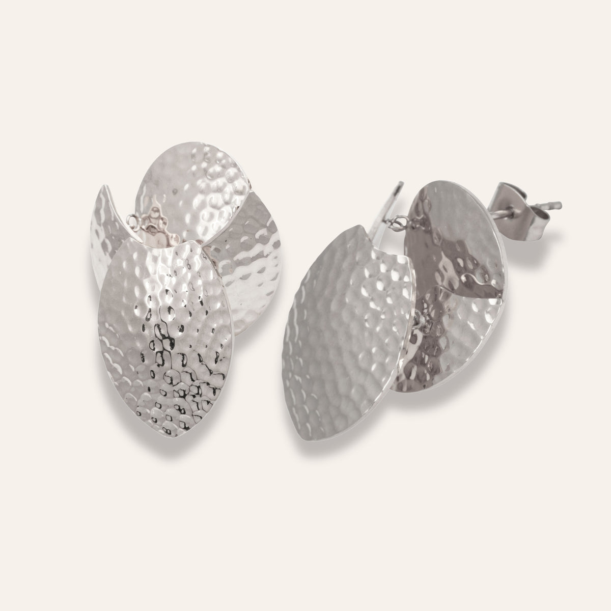 Steel star earring