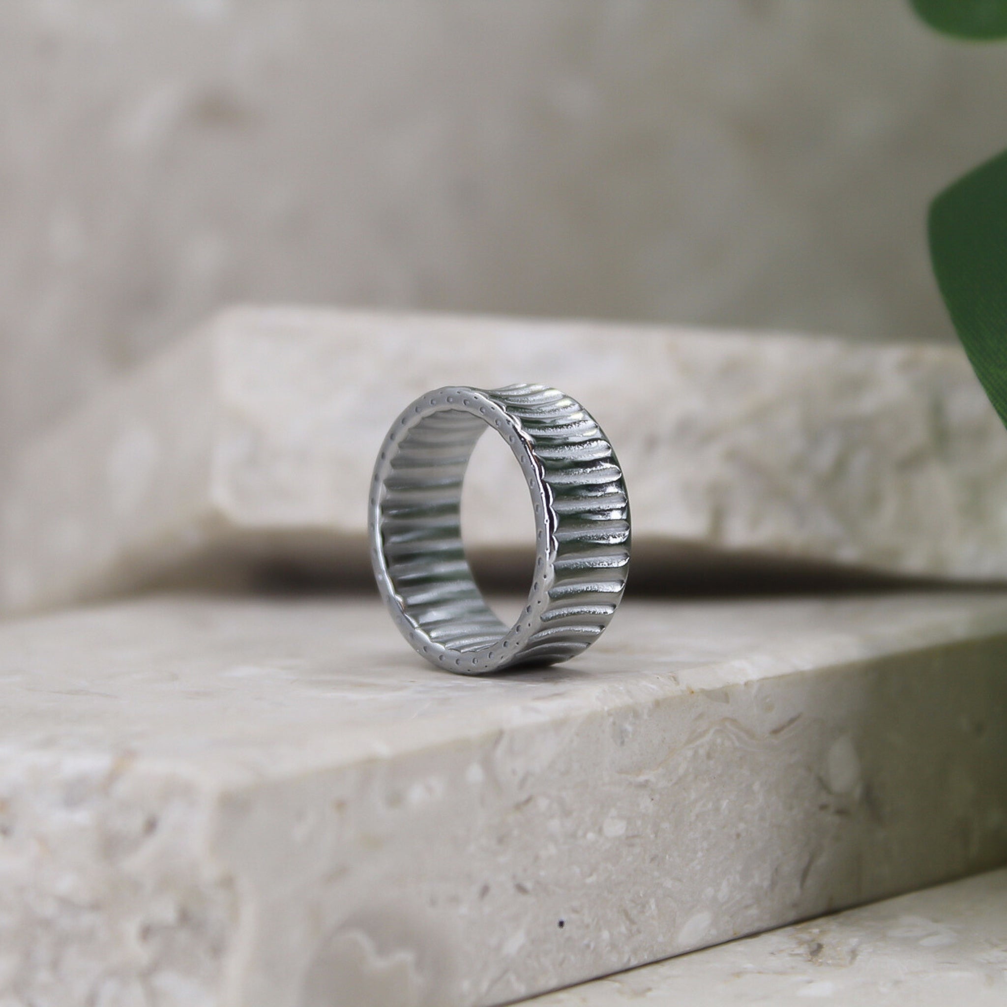 concave steel ring